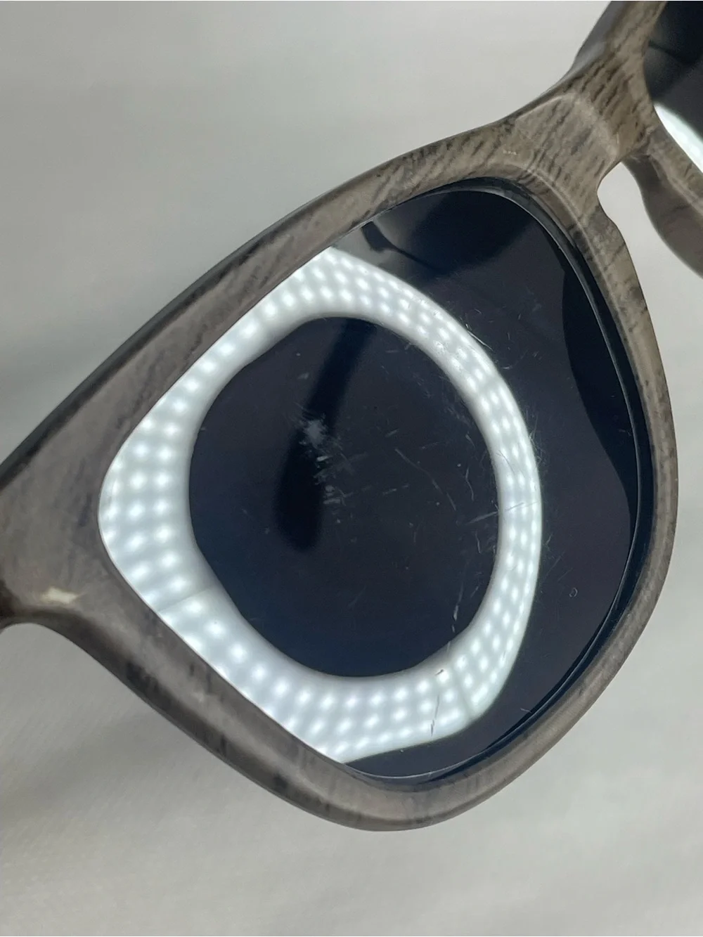Nectar Hardywood Polarized Sunglasses Marble Earth Gray UV400 Smoke Mirror Lens